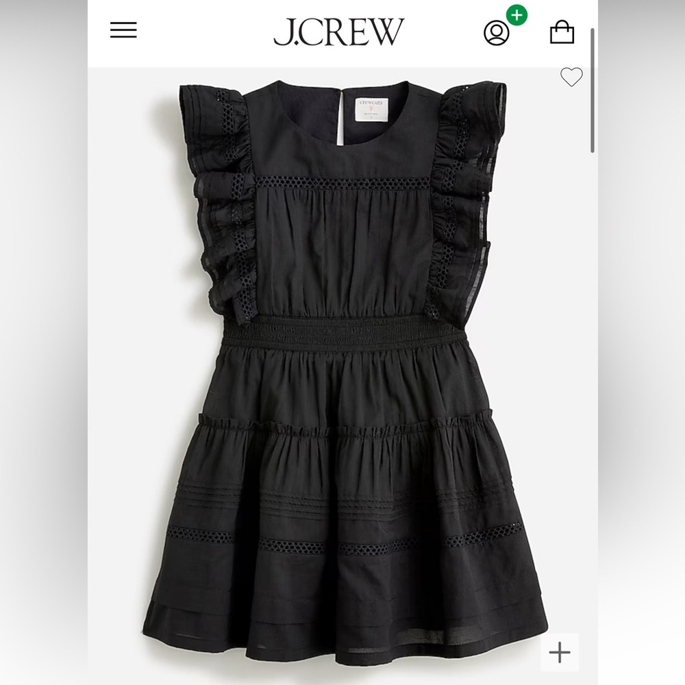 JCrew Girls' Teatime Dress in Cotton Voile